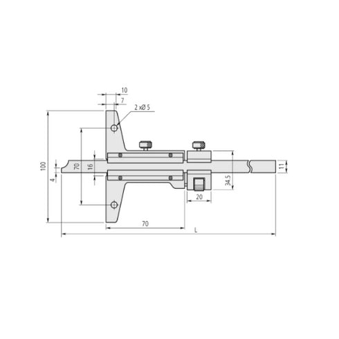 Vernier Depth Gauge Dimensions
